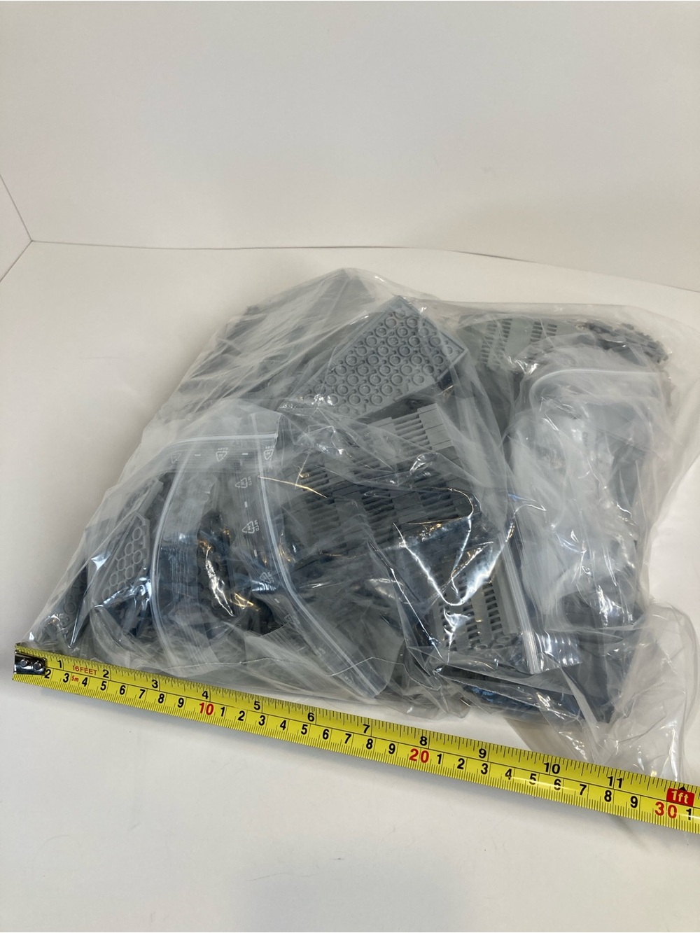 LEGO Bulk Mixed Wing Light Dark Bluish Gray Parts Lot 1.9kg 4.1lbs Assortment